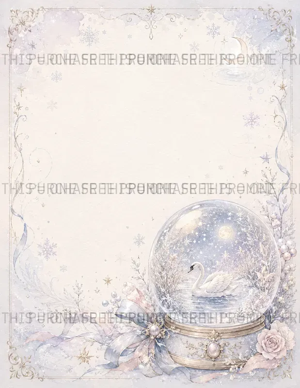 Whimsical Snow Globe Pages