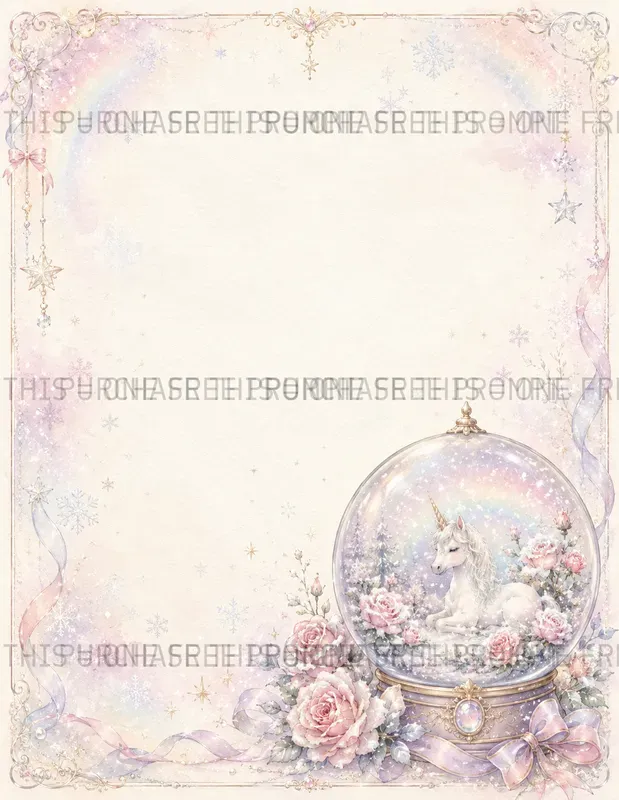 Whimsical Snow Globe Pages