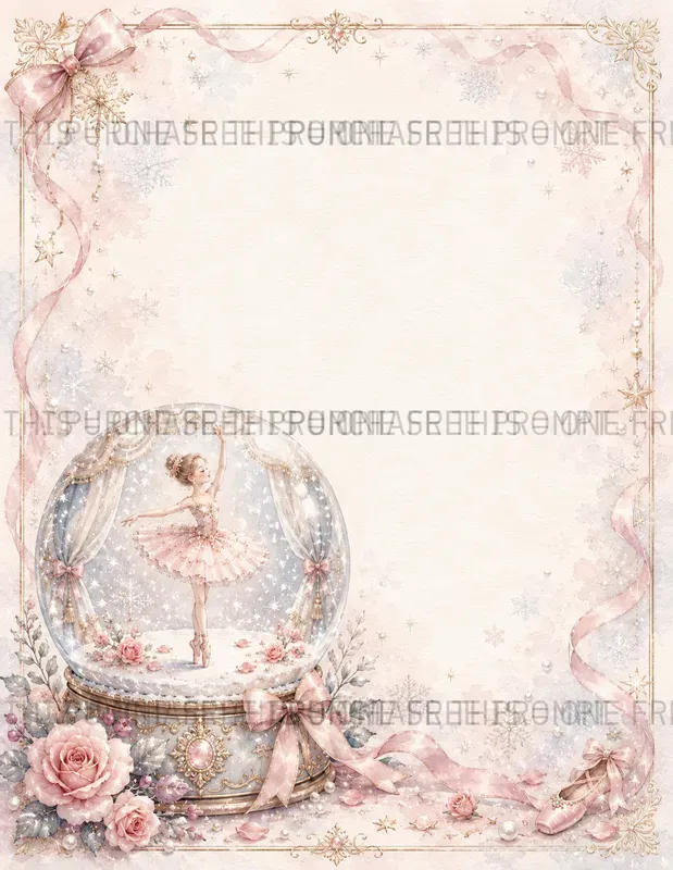 Whimsical Snow Globe Pages
