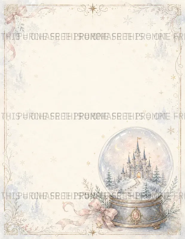 Whimsical Snow Globe Pages