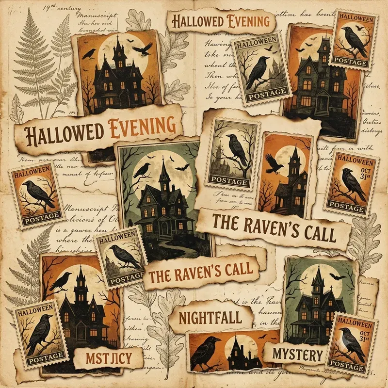 Halloween Paper Scraps