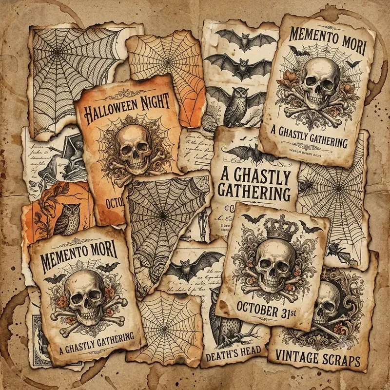Halloween Paper Scraps