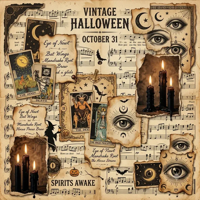 Halloween Paper Scraps