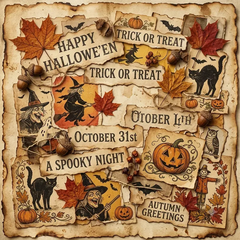 Halloween Paper Scraps