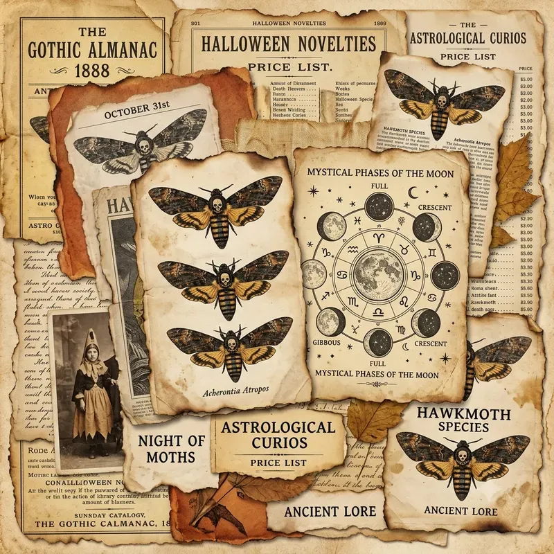 Halloween Paper Scraps