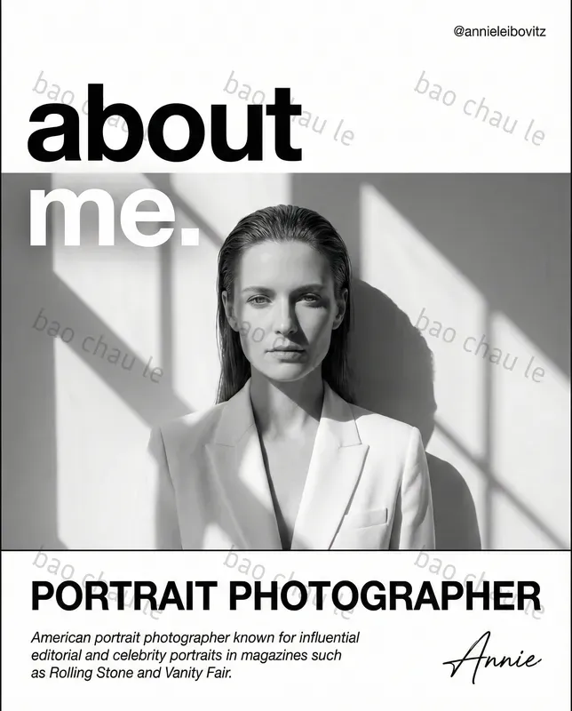 Blackandwhite About Me Posters