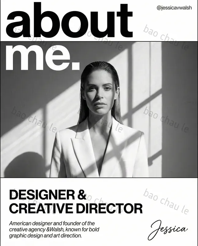 Blackandwhite About Me Posters