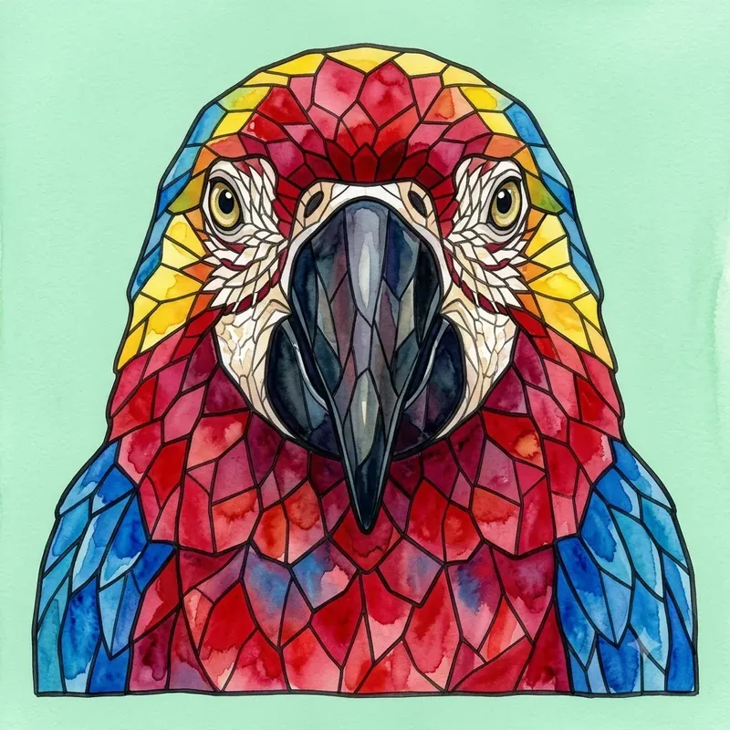 Stained Glass Animal Art Generator