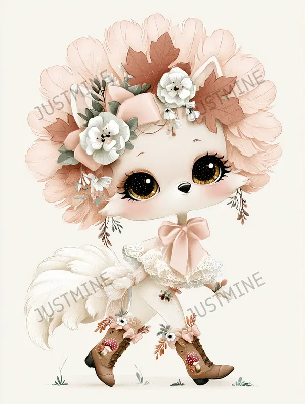 Cute Animal Fall Cliparts