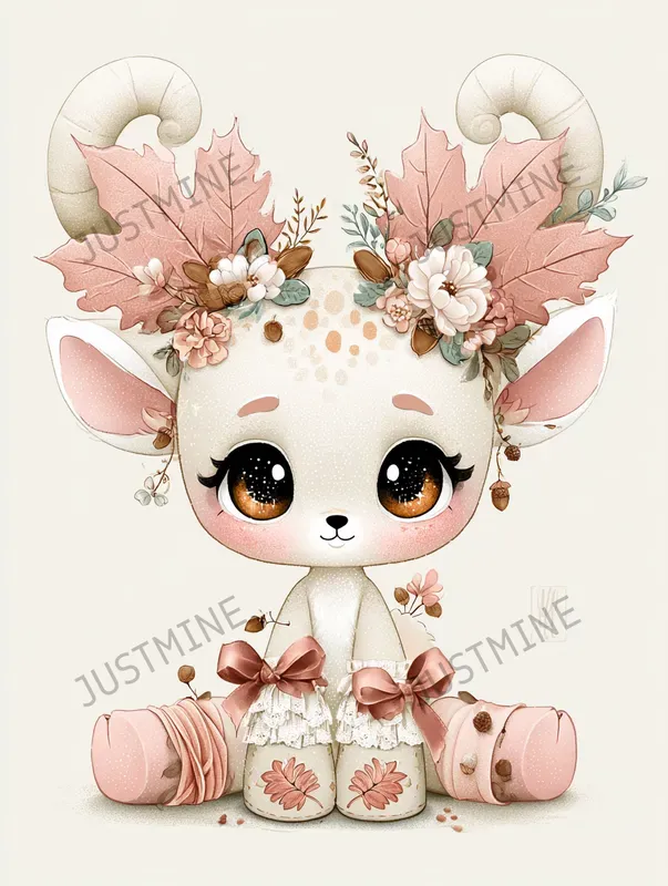 Cute Animal Fall Cliparts