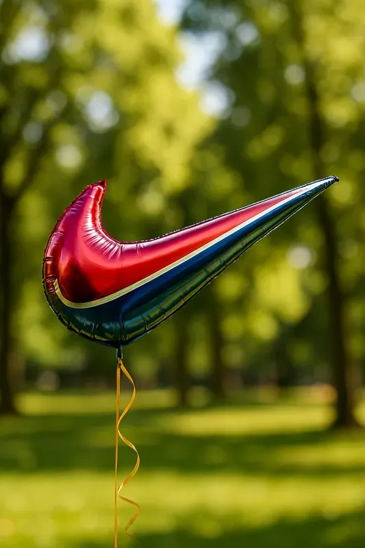 Realistic Metallic Foil Logo Balloons
