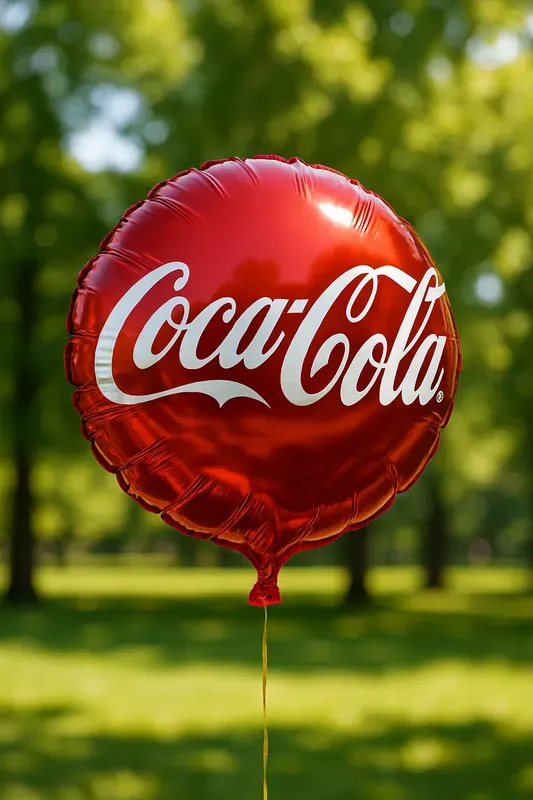Realistic Metallic Foil Logo Balloons