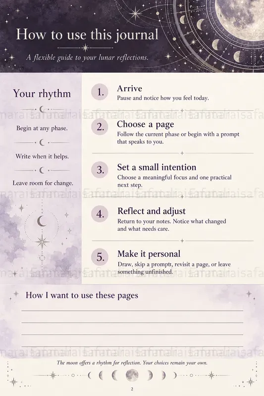 Lunar Journal Page Creator