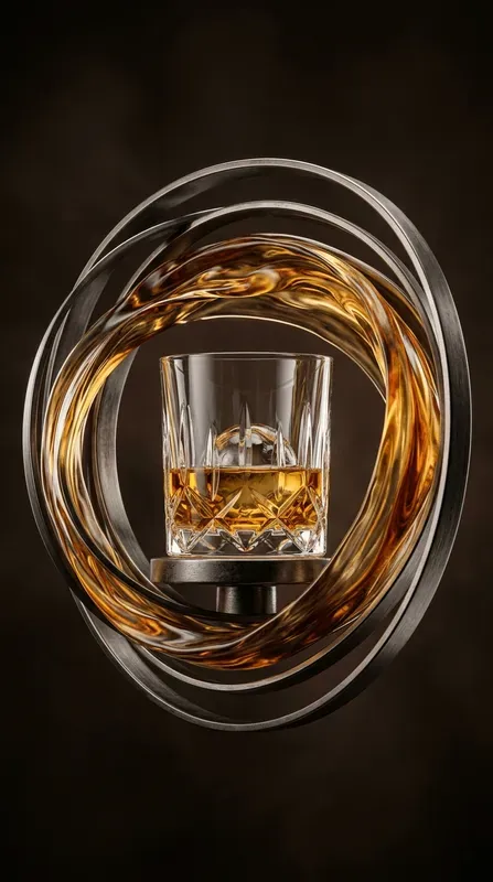 Kinetic Fluid Geometric Ring Studios