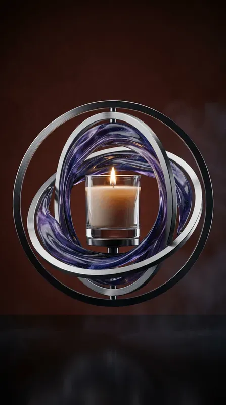 Kinetic Fluid Geometric Ring Studios