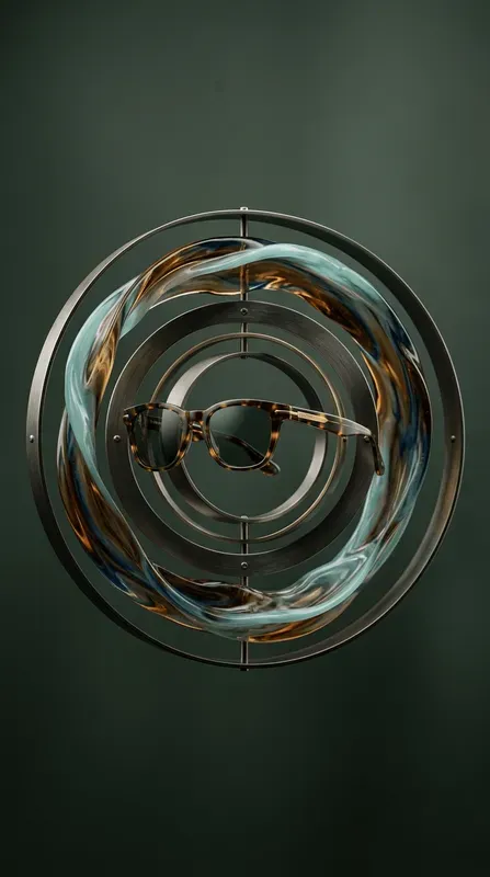 Kinetic Fluid Geometric Ring Studios