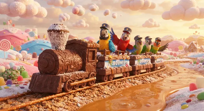 Whimsical Animal Dessert Trains
