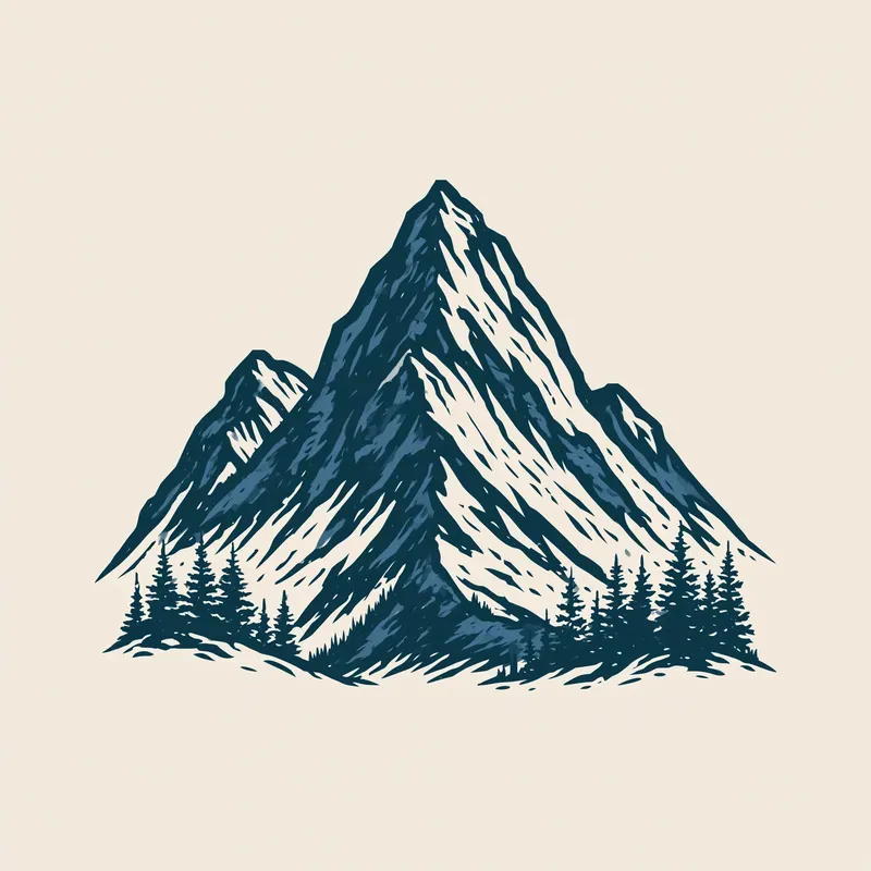 Vintage Woodcut Block Print Logo Marks