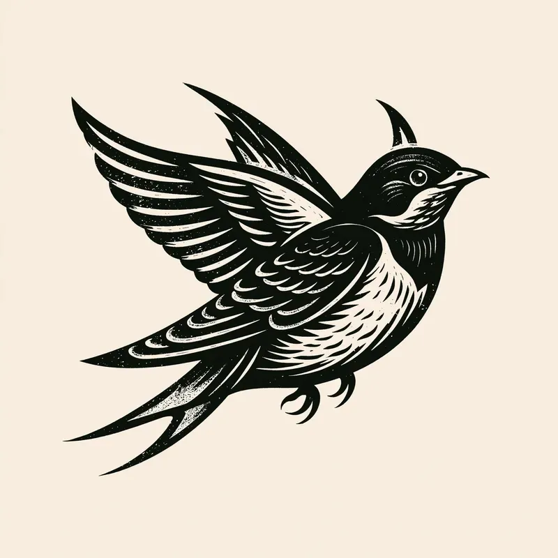 Vintage Woodcut Block Print Logo Marks