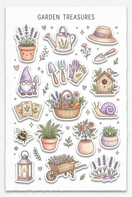 Aesthetic Journal Sticker Sheet Creators