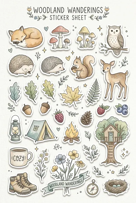 Aesthetic Journal Sticker Sheet Creators