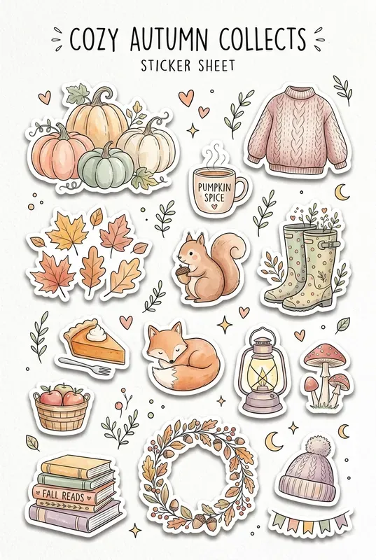 Aesthetic Journal Sticker Sheet Creators
