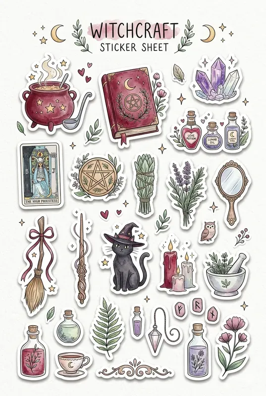 Aesthetic Journal Sticker Sheet Creators