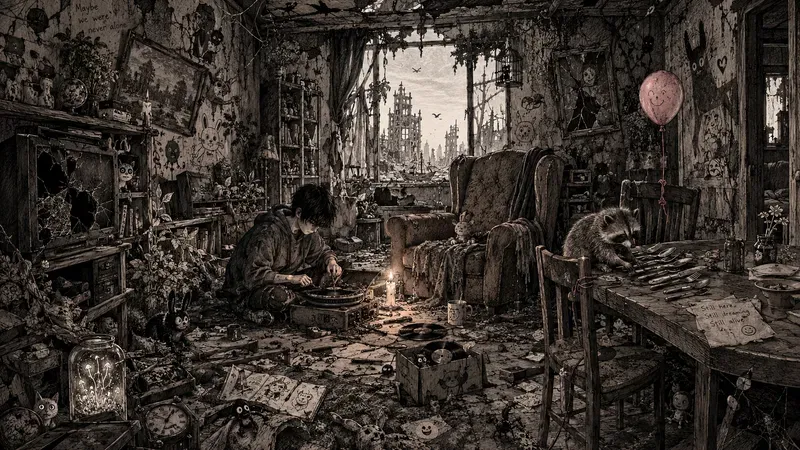 Post Apocalyptic Surreal Living Rooms