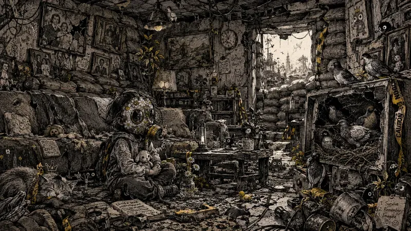 Post Apocalyptic Surreal Living Rooms