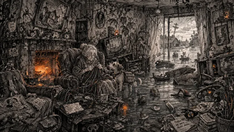 Post Apocalyptic Surreal Living Rooms