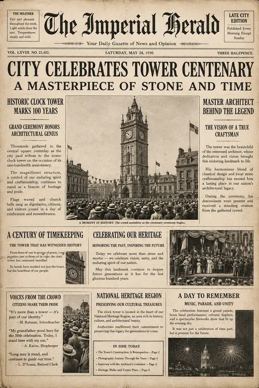 Vintage Newspaper Front Pages