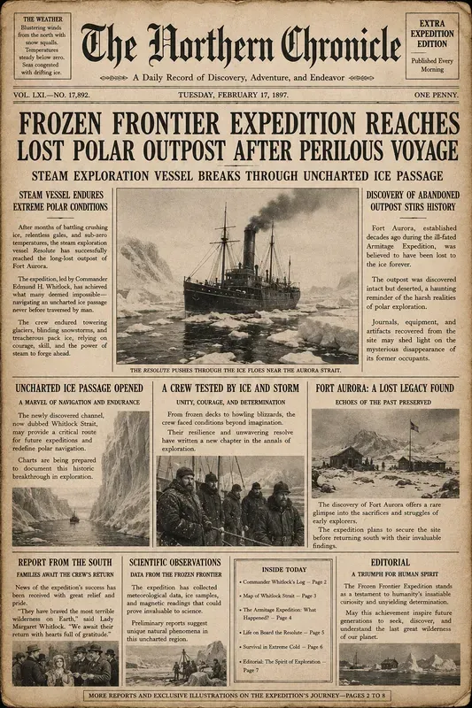 Vintage Newspaper Front Pages