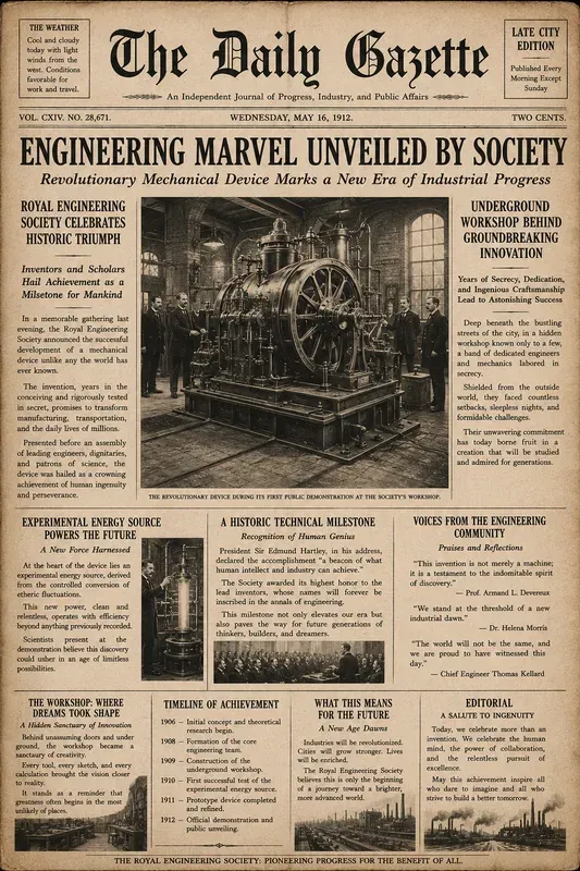 Vintage Newspaper Front Pages