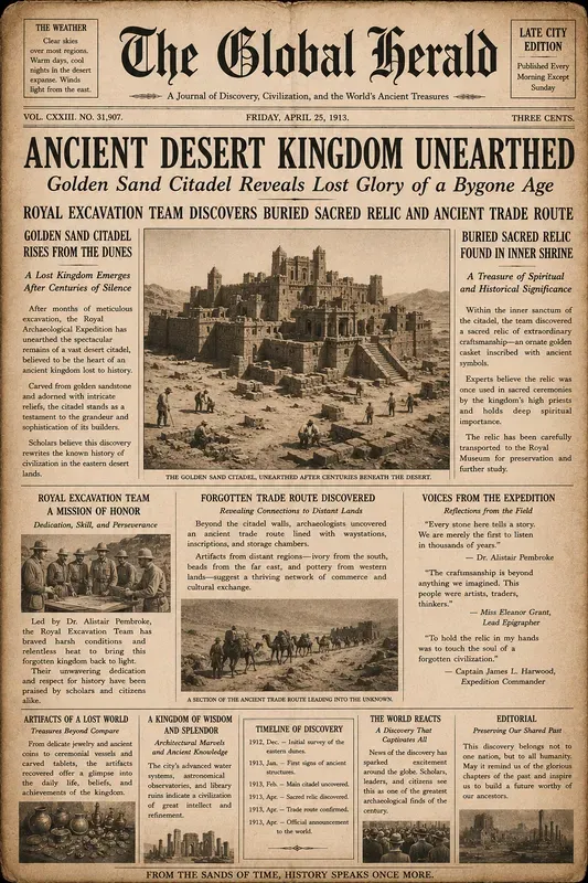 Vintage Newspaper Front Pages
