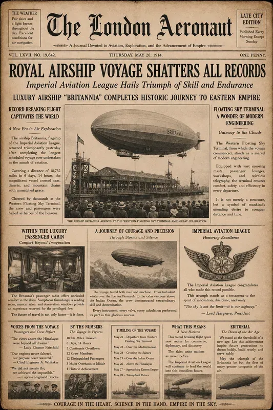 Vintage Newspaper Front Pages