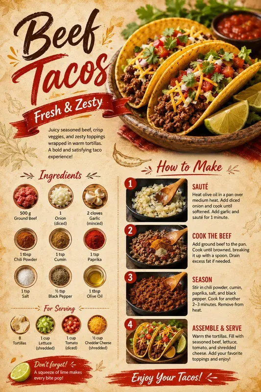 Pro Food Recipe Infographic Creators