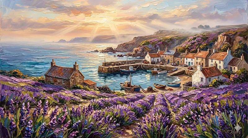 Village Scenery Wall Art Prints