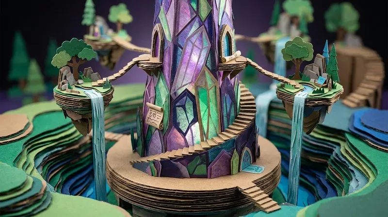 3D Paper Cutout Stop Motions