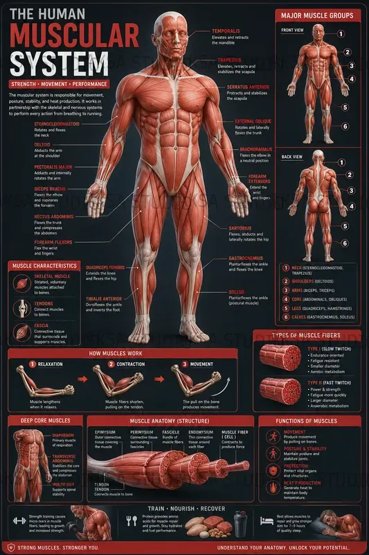 3D Human Anatomy Infographics