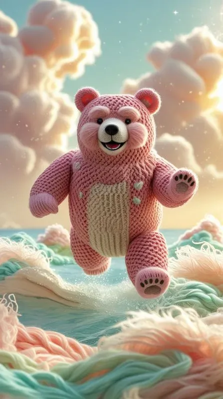 Whimsical Knitted Fantasy Scenes