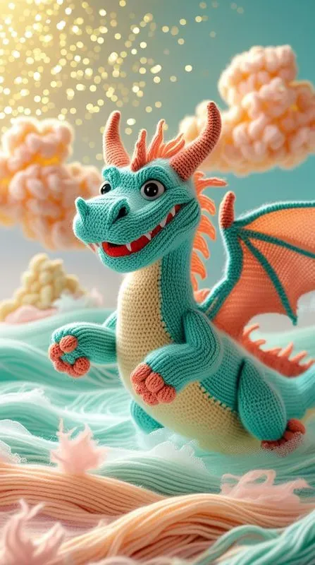 Whimsical Knitted Fantasy Scenes