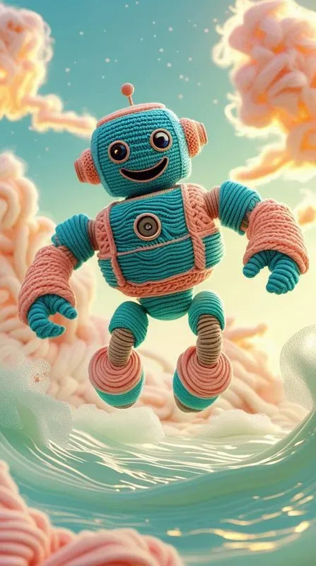 Whimsical Knitted Fantasy Scenes