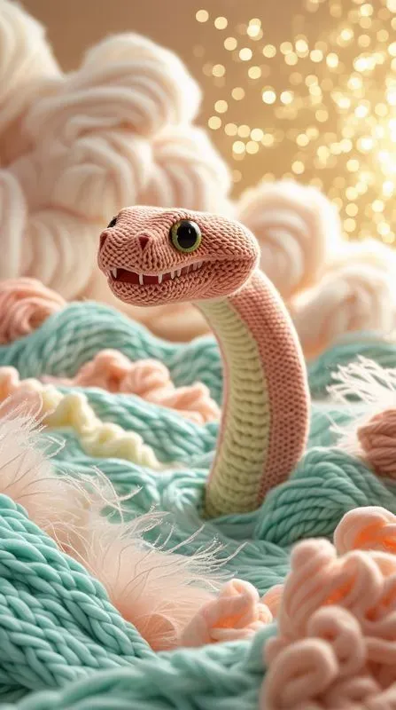 Whimsical Knitted Fantasy Scenes