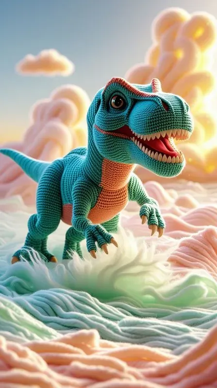 Whimsical Knitted Fantasy Scenes