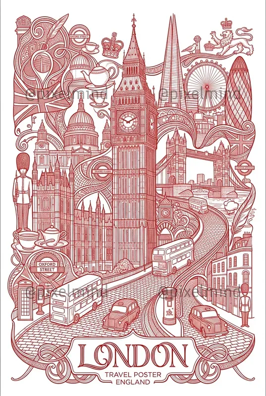 Red Thread Travel Posters