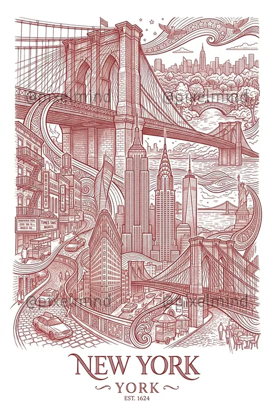 Red Thread Travel Posters