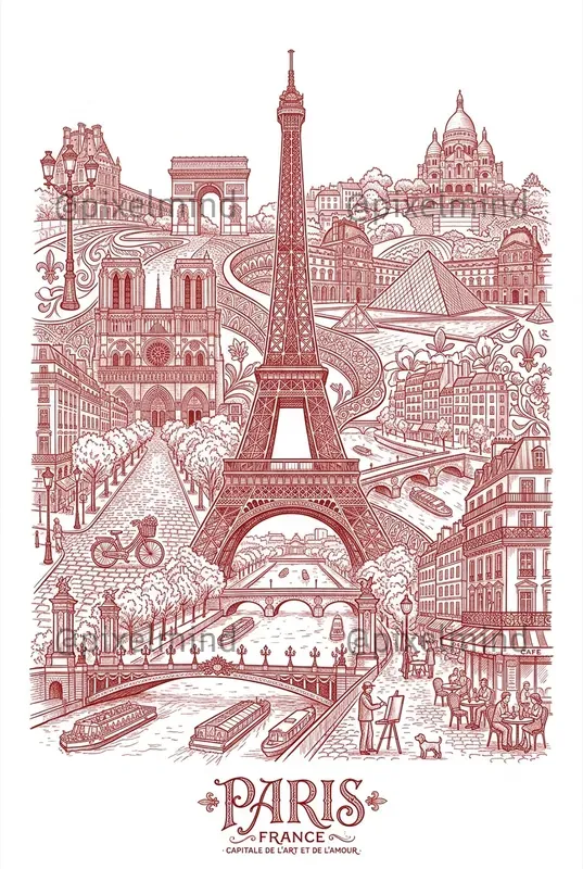 Red Thread Travel Posters