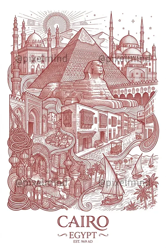 Red Thread Travel Posters