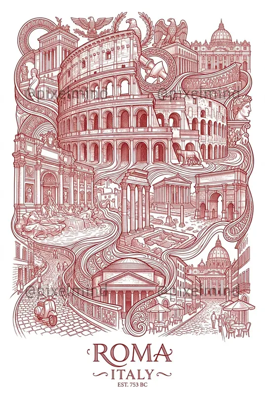 Red Thread Travel Posters