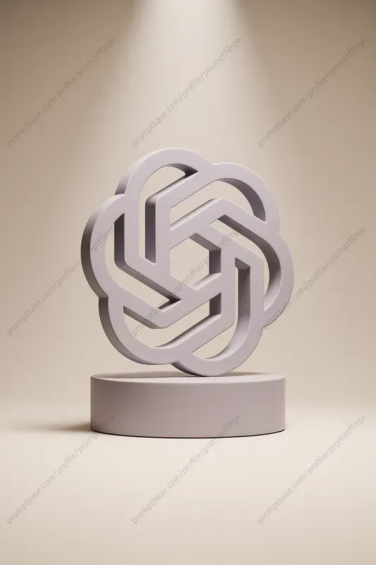 3D Pastel Logos On Podiums